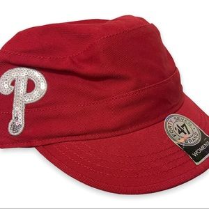 Womens Philadelphia Phillies hat sparkle bling ball cap MLB merch NWT